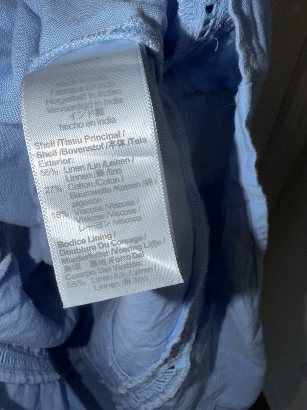 Madewell Sweetheart Midi Dress in Linen-Cotton Blend size 12 Cottagecore - Picture 7 of 8